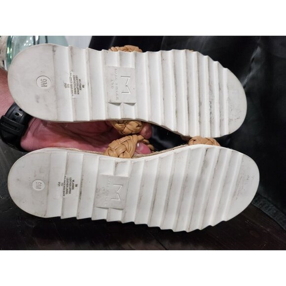 Marc Fisher Jaimee Natural Leather Braided Sandals/Size 9M NWOB - Picture 7 of 9